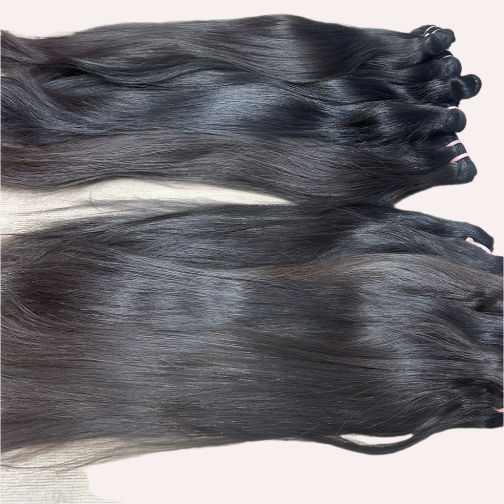 10 Bundle deal Raw Natural Straight Hair Extension