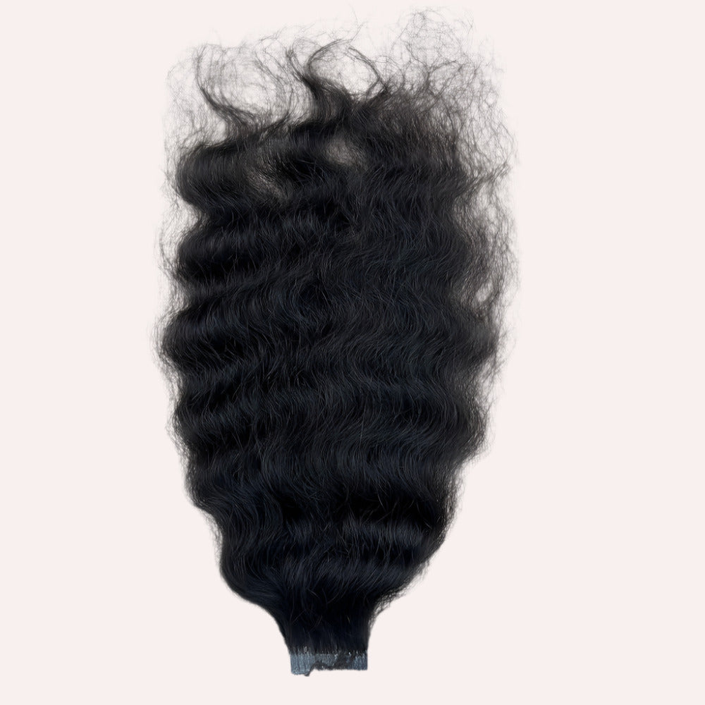 Natural Curly Tape in Hair Extensions