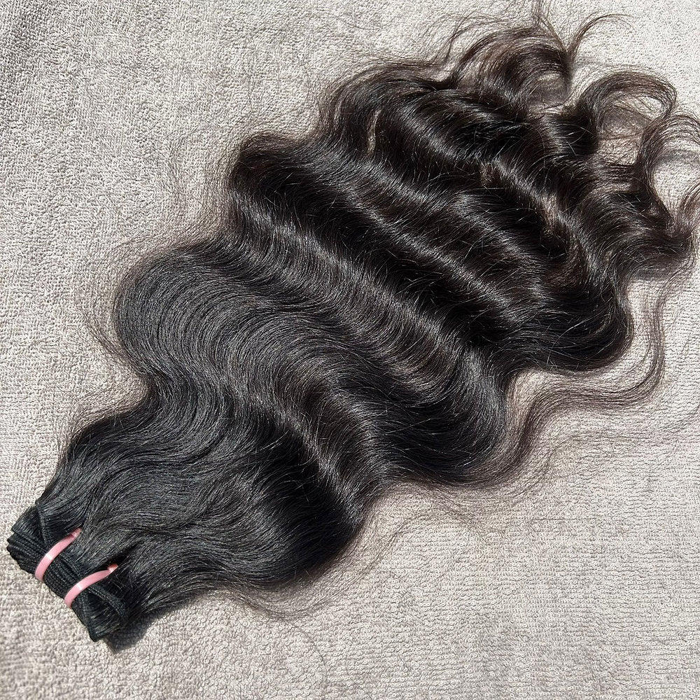 RAW NATURAL WAVY HAIR EXTENSIONS