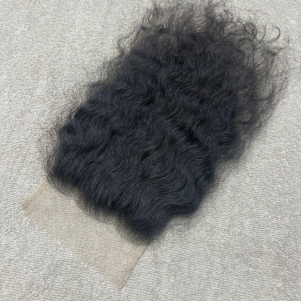 Transparent Lace Closure Curly 5x5