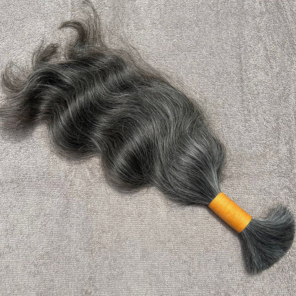 RAW NATURAL GREY BULK WAVY BUNDLES