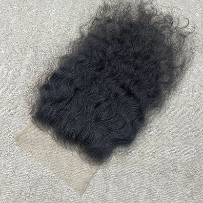 Transparent Lace Closure Curly 5x5